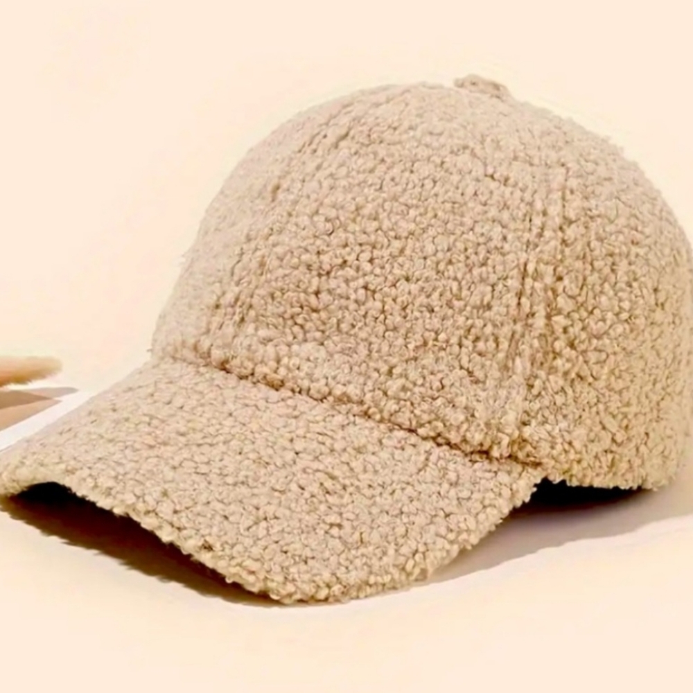 KHAKI SHERPA ADJUSTABLE CAP NIP - Picture 1 of 5